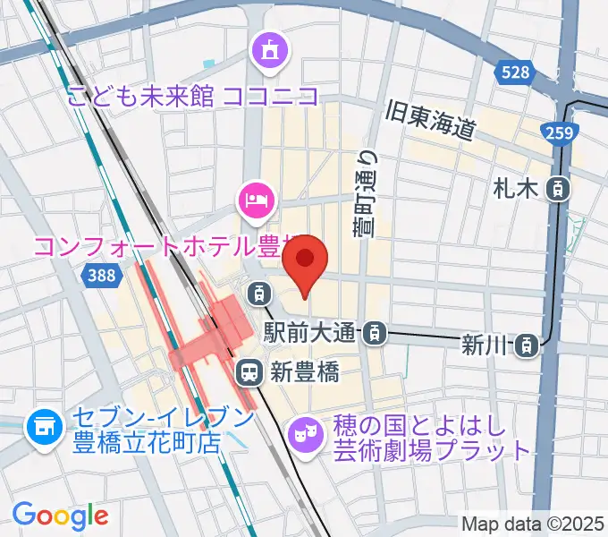 豊橋club KNOTの地図