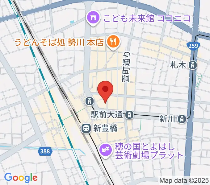 豊橋club KNOTの地図