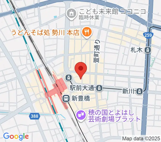 豊橋club KNOTの地図
