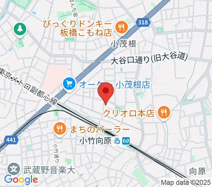 音楽教室ソラーレ小竹向原教室の地図