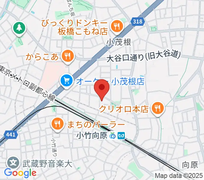 音楽教室ソラーレ小竹向原教室の地図