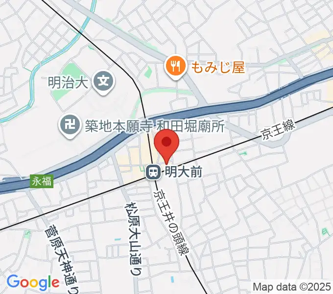 ガードアイランドスタジオ明大前店の地図