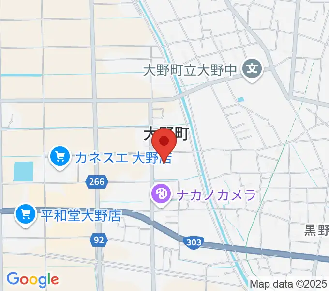 大野町総合町民センターの地図