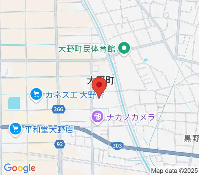 大野町総合町民センターの地図