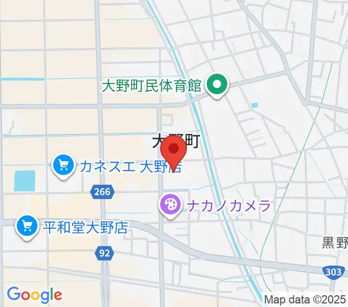 大野町総合町民センターの地図