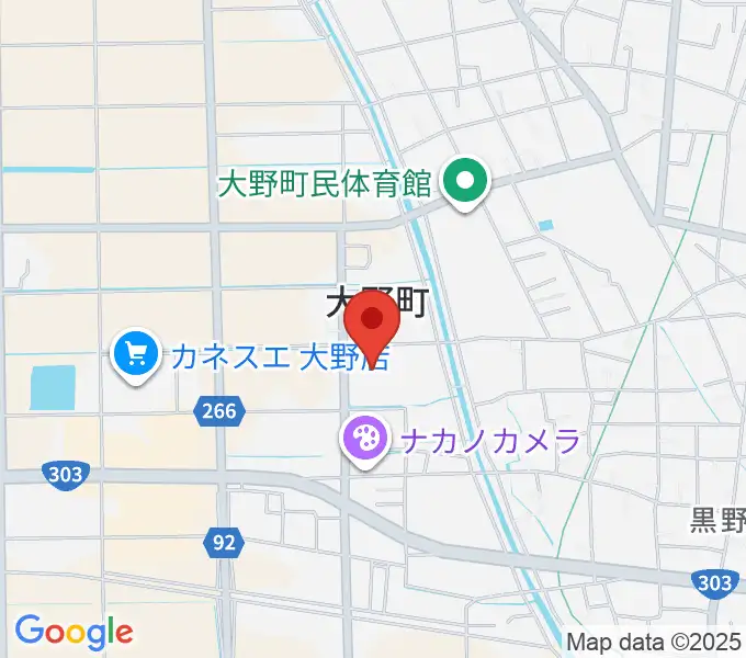 大野町総合町民センターの地図