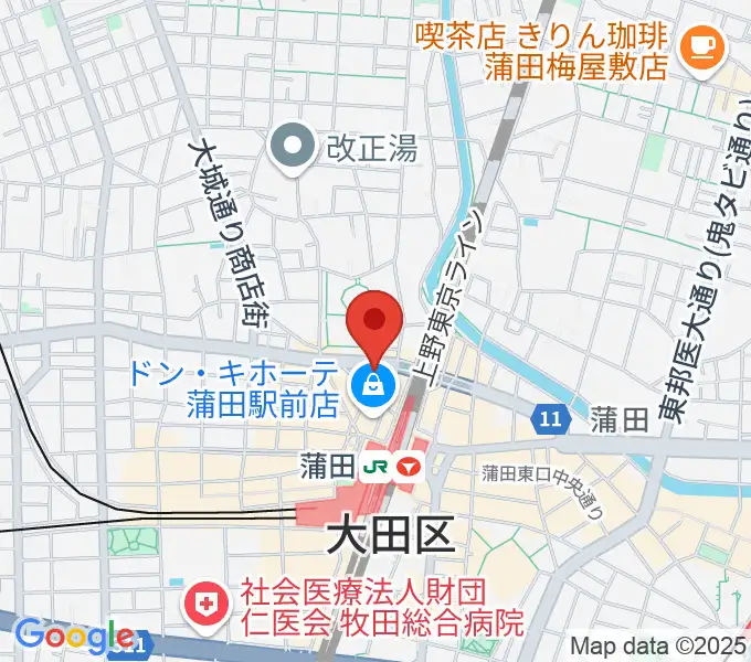 ガードアイランドスタジオ蒲田店の地図