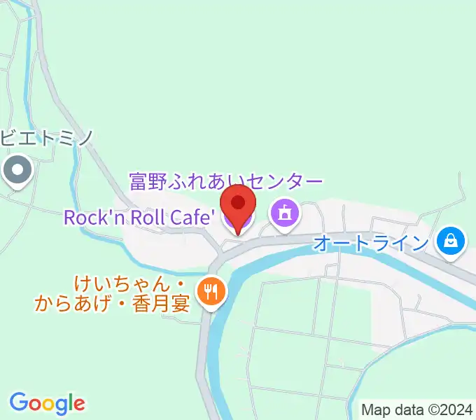 ロックンロールカフェの地図