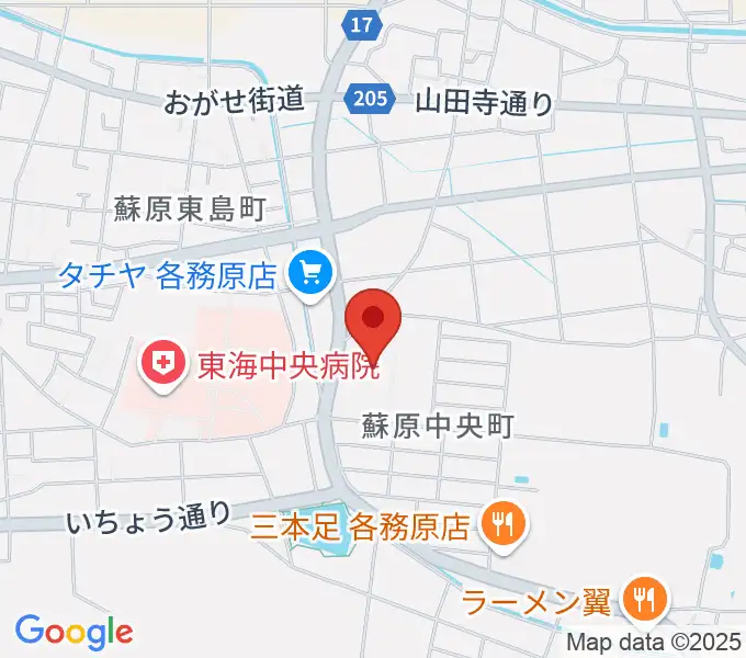 プリニーの市民会館の地図