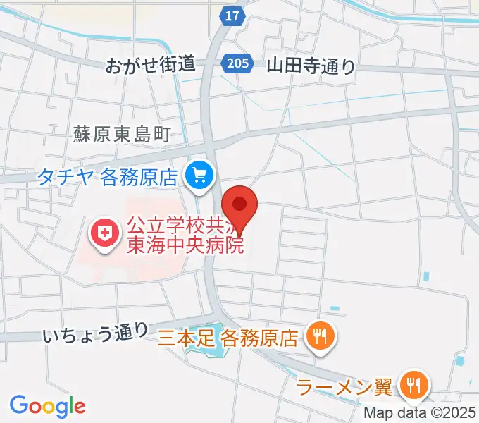 プリニーの市民会館の地図