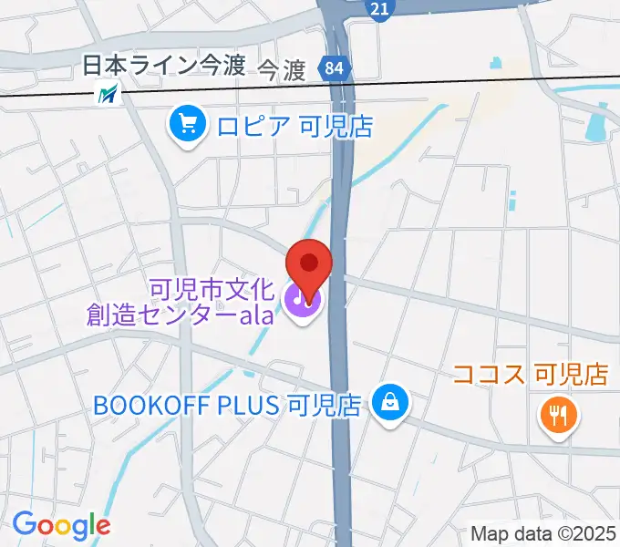 可児市文化創造センターalaの地図