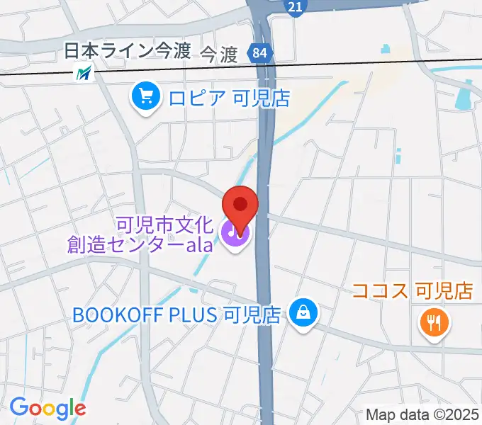 可児市文化創造センターalaの地図