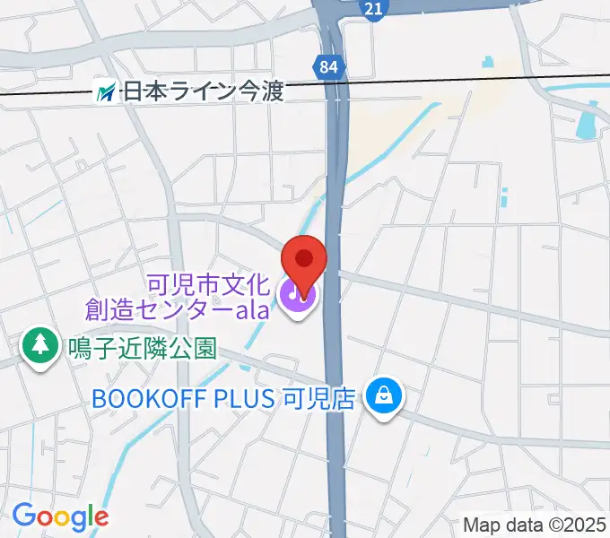 可児市文化創造センターalaの地図