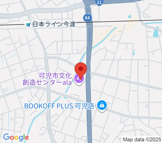可児市文化創造センターalaの地図