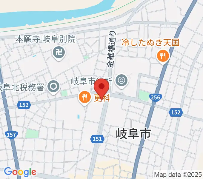 ぎふしんフォーラムの地図