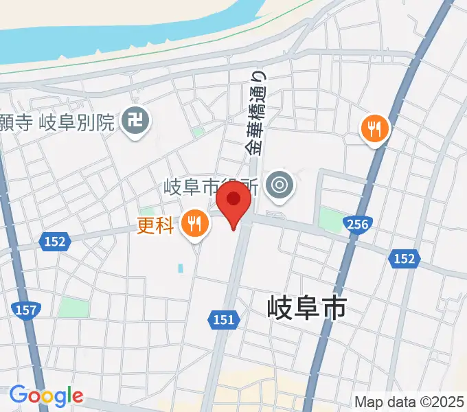 ぎふしんフォーラムの地図
