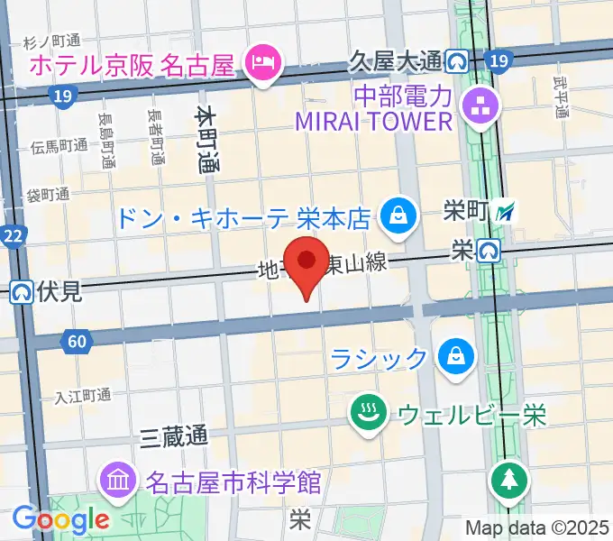 名古屋ブルーノートの地図