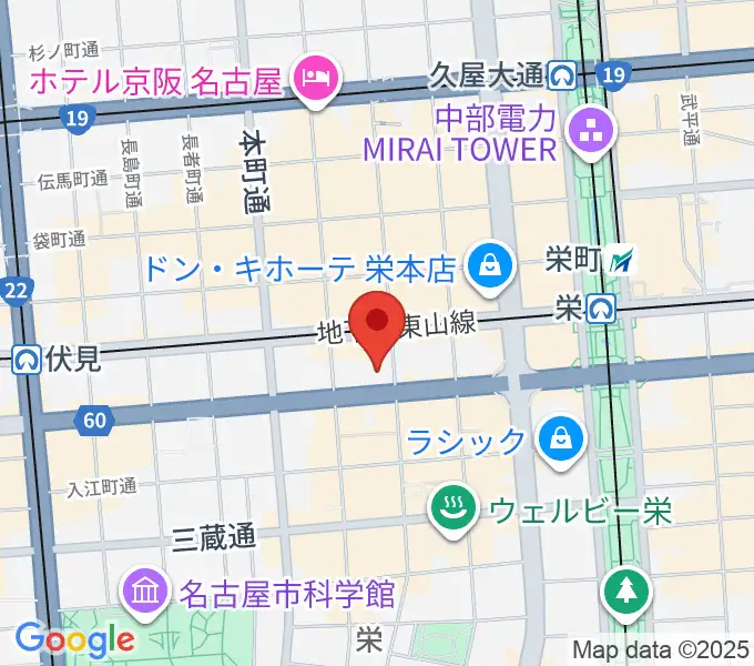 名古屋ブルーノートの地図