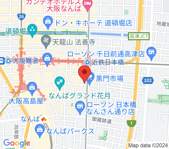 大阪B-ROXYの場所