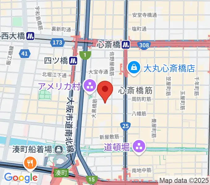 [移転]アメリカ村CLAPPERの地図