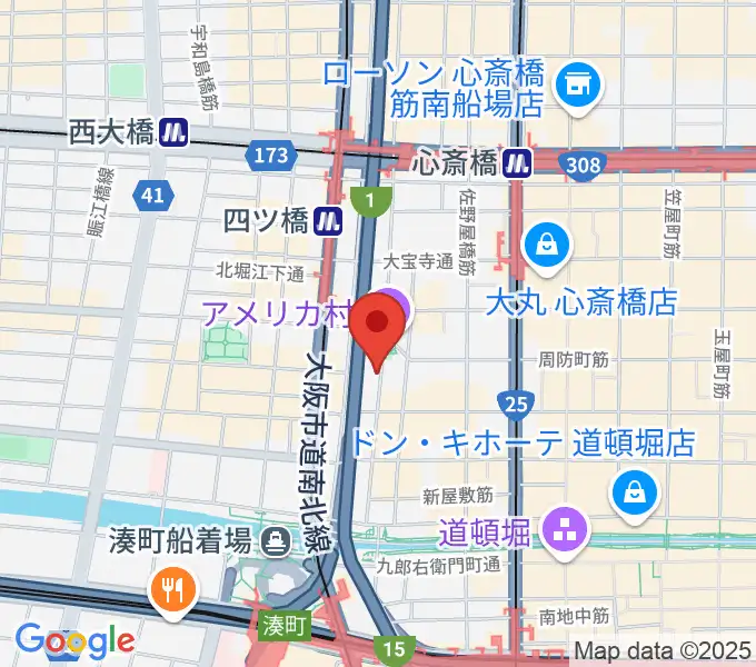 心斎橋キングコブラの地図