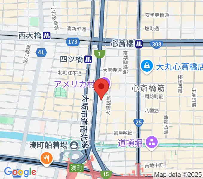 心斎橋キングコブラの地図