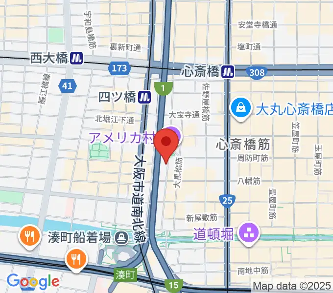 心斎橋キングコブラの地図