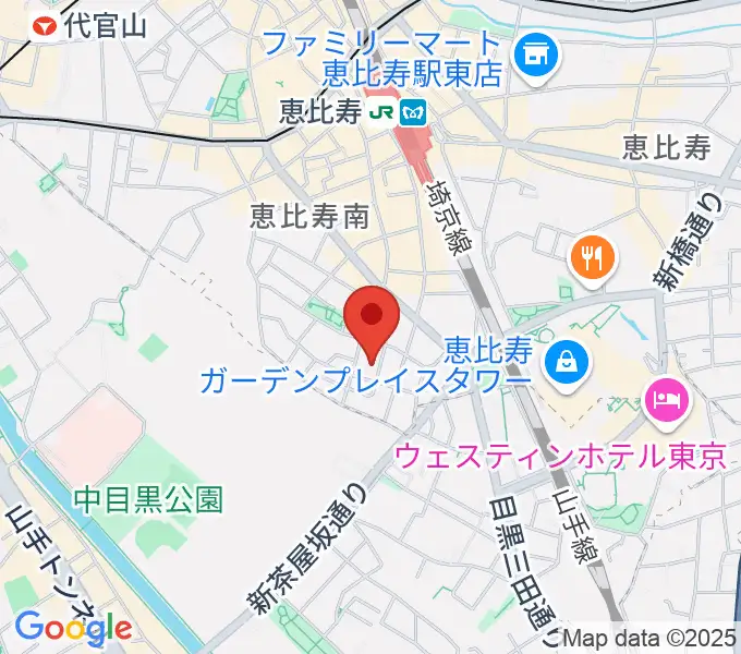 ATOゴスペル教室 恵比寿本校の地図