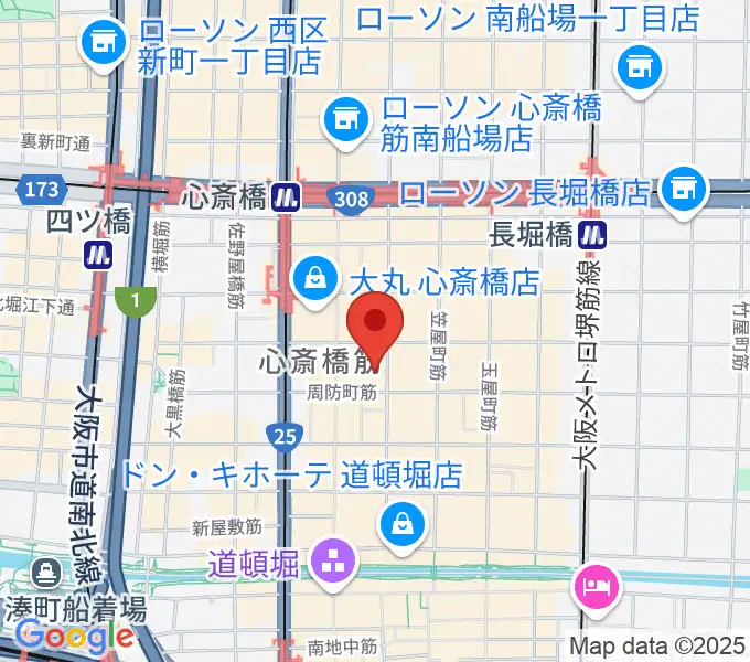 OSAKA MUSEの地図