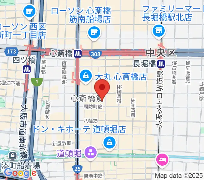 OSAKA MUSEの地図