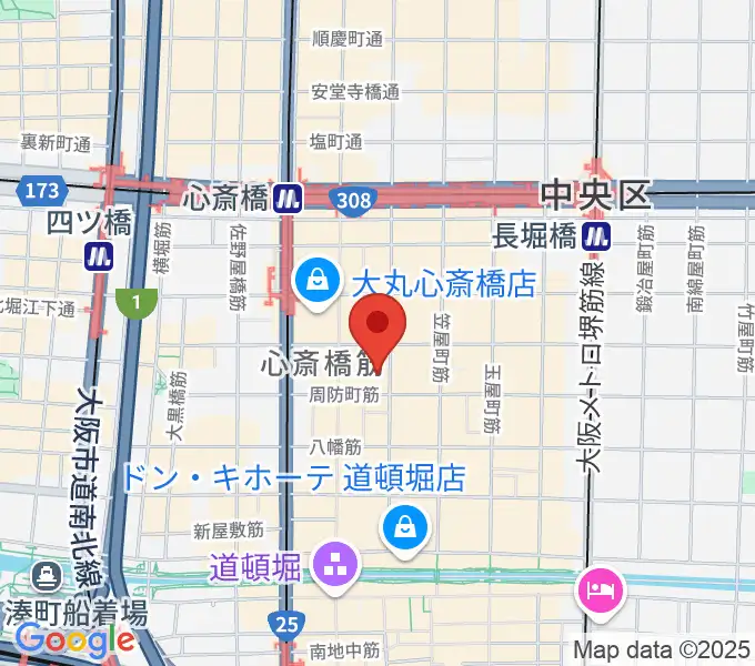 OSAKA MUSEの地図