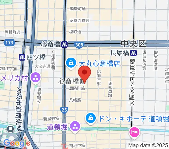 OSAKA MUSEの地図