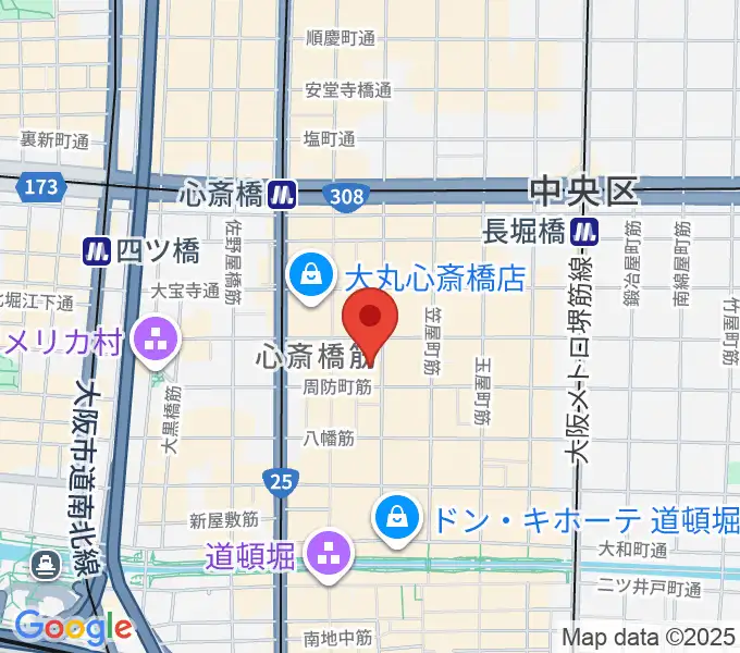 OSAKA MUSEの地図