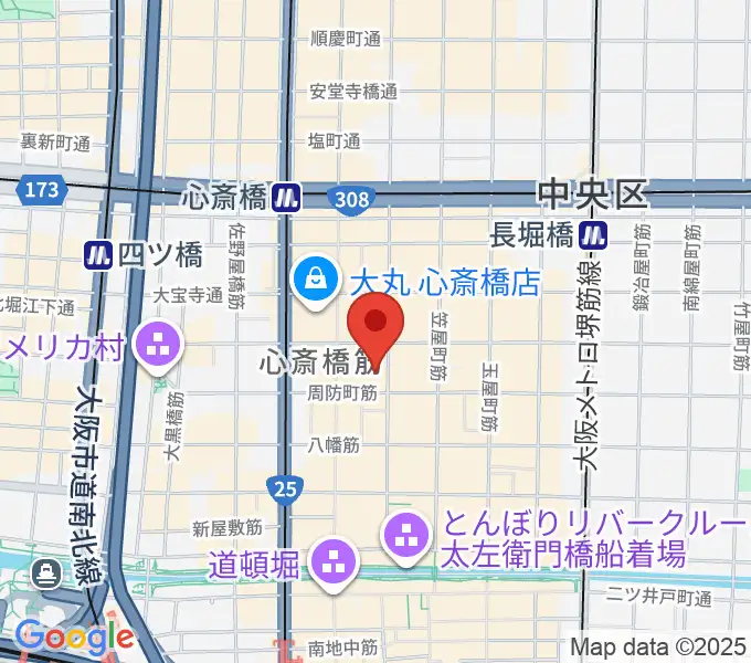 OSAKA MUSEの地図