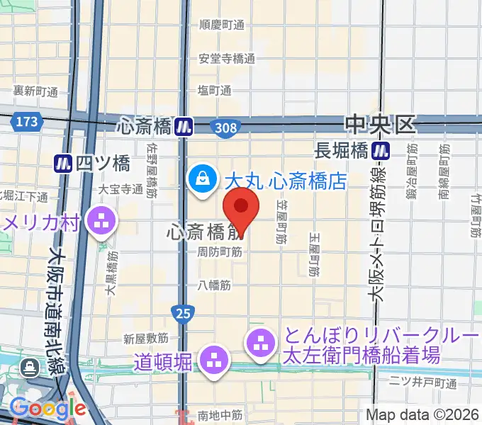 OSAKA MUSEの地図