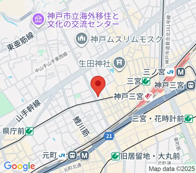 神戸VARIT.の地図