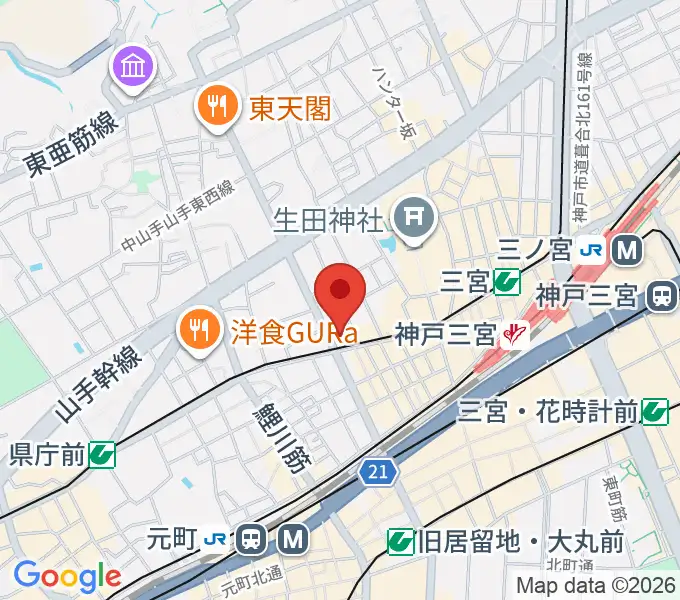 神戸VARIT.の地図