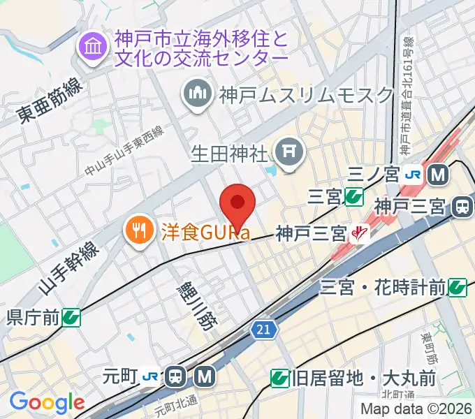 神戸VARIT.の地図