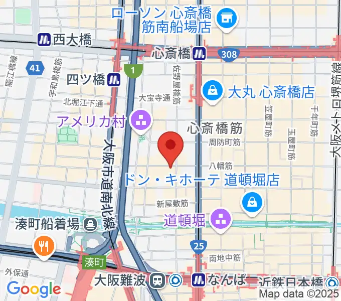 心斎橋HOKAGEの地図