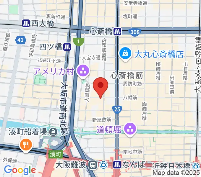 心斎橋HOKAGEの地図