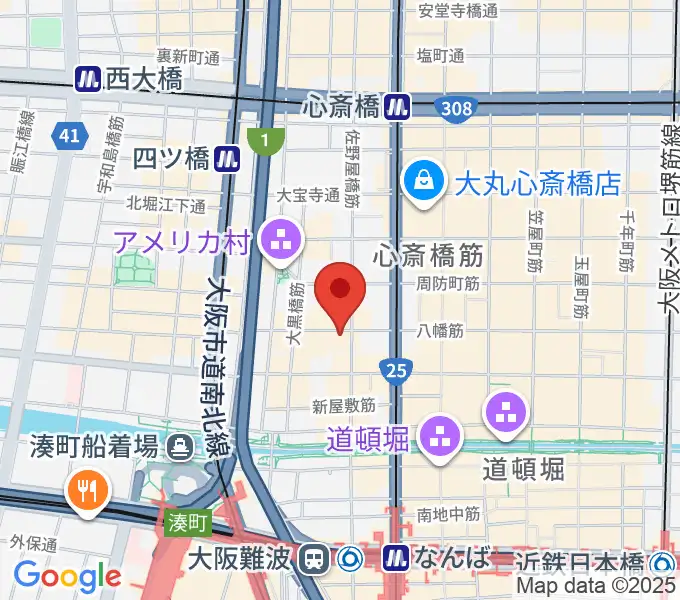 心斎橋HOKAGEの地図