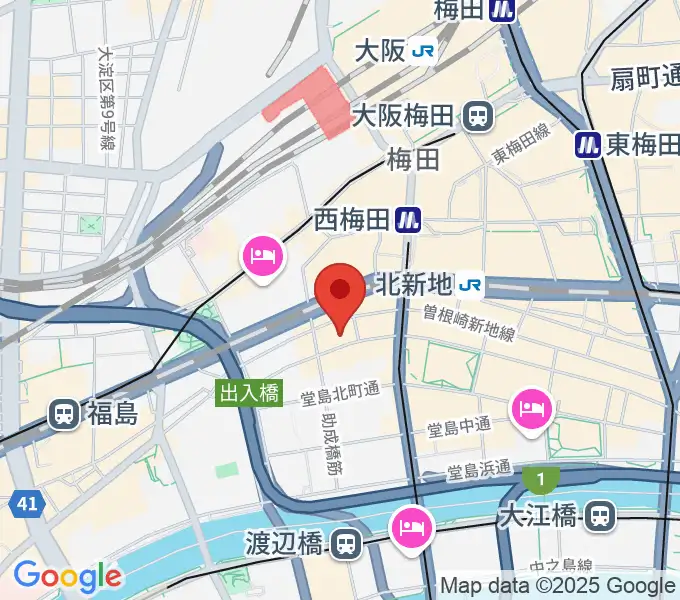 大阪ミスターケリーズの地図