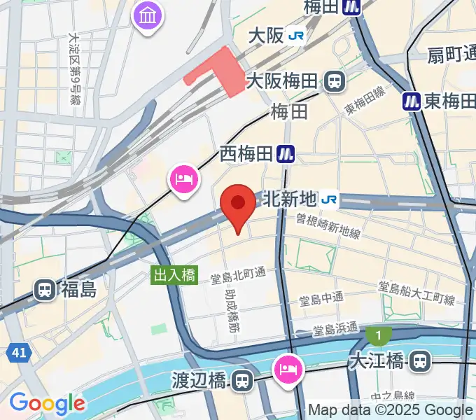 大阪ミスターケリーズの地図