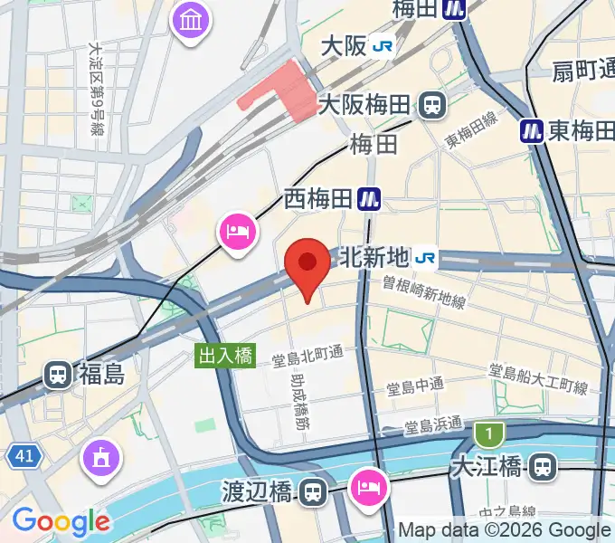 大阪ミスターケリーズの地図