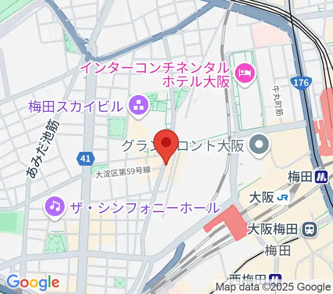 梅田シャングリラの地図