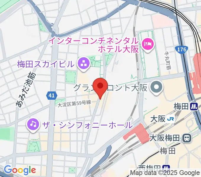 梅田シャングリラの地図