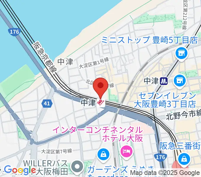 中津Vi-codeの地図