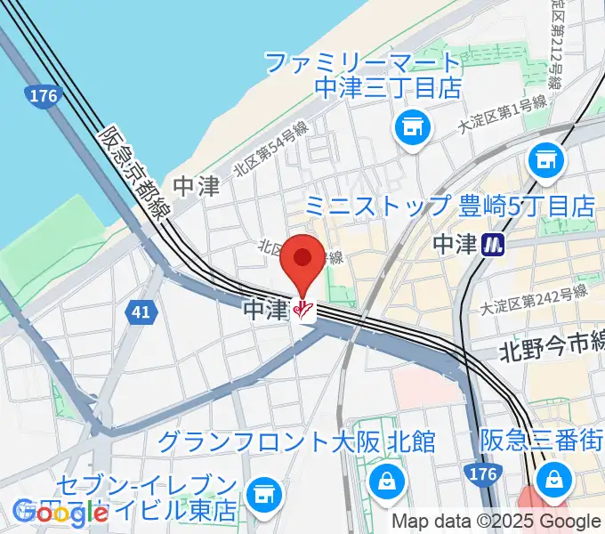 中津Vi-codeの地図