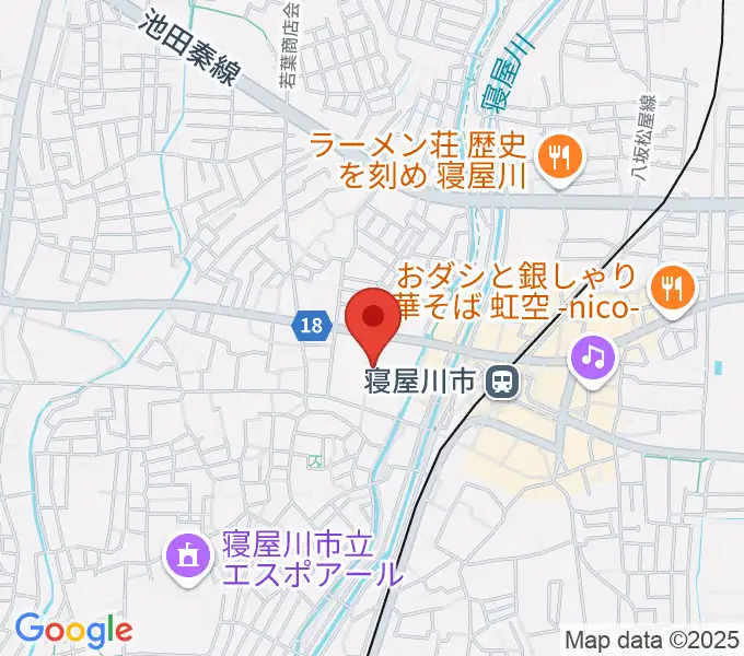 寝屋川VINTAGEの地図