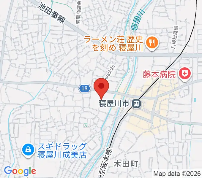 寝屋川VINTAGEの地図